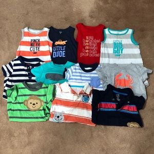 11-Piece Bundle Baby Boys Rompers 12-Months